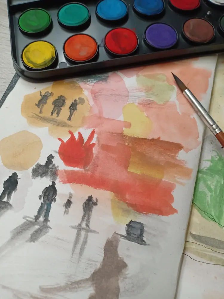 Belajar Menggambar dan Mewarnai dengan Watercolor