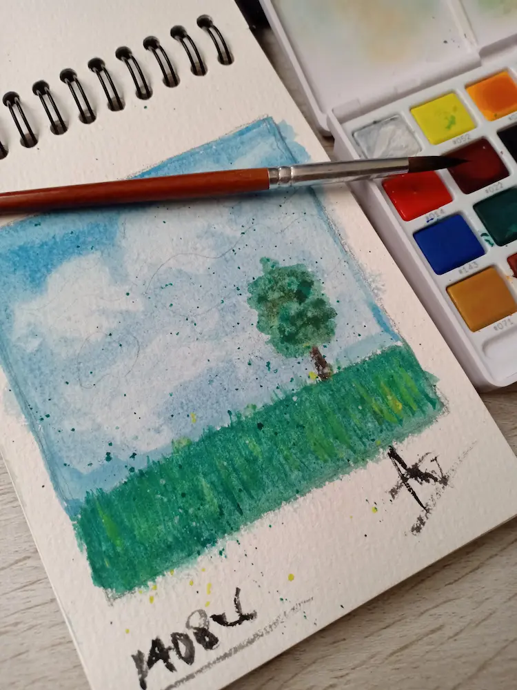 Belajar Menggambar dan Mewarnai dengan Watercolor