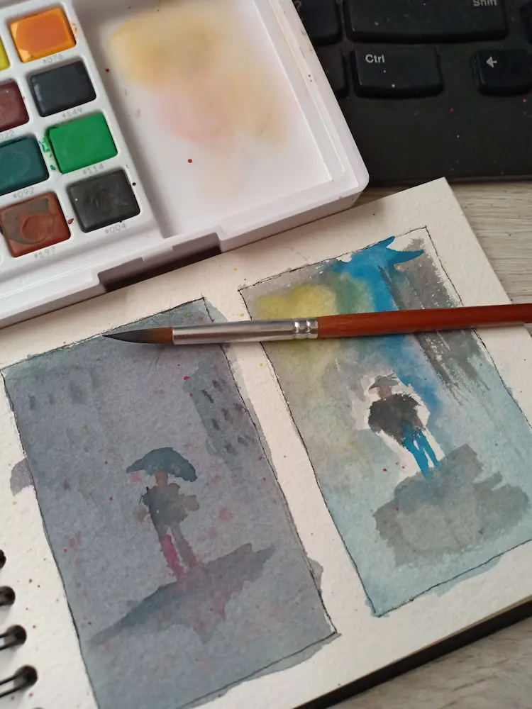 Belajar Menggambar dan Mewarnai dengan Watercolor