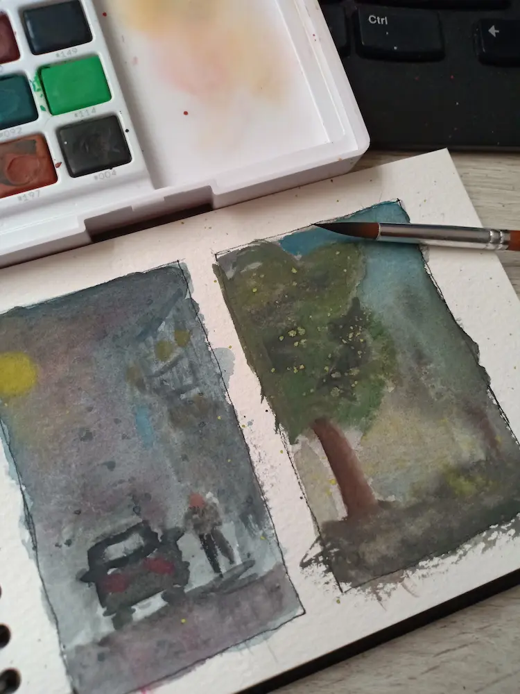 Belajar Menggambar dan Mewarnai dengan Watercolor
